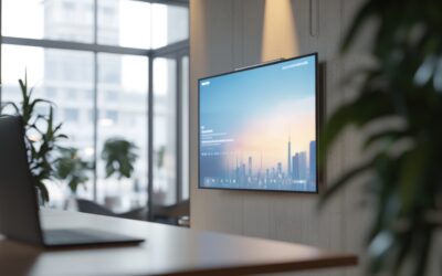 Pantallas para comunicación interna en oficinas, fábricas y centros corporativos